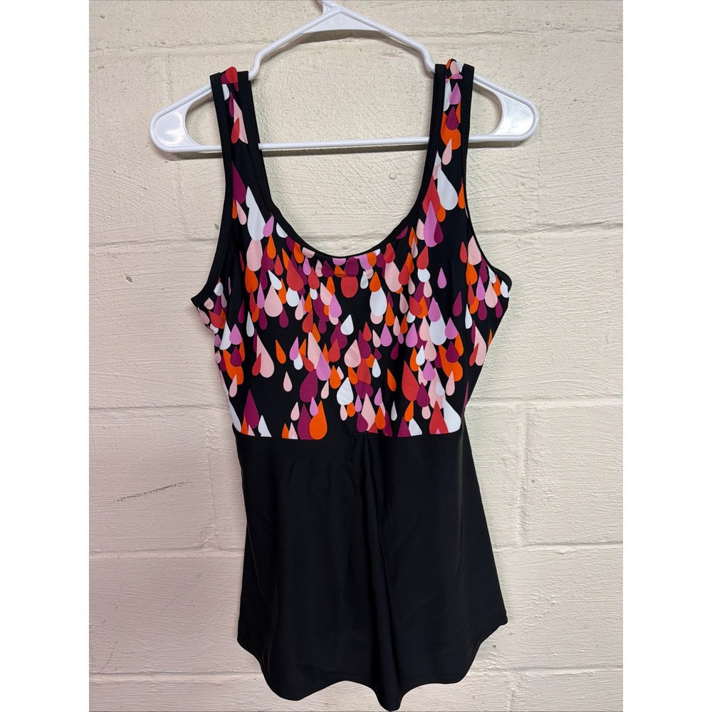 Blair Women's One‎ Piece Teardrop Print Bathing Suit Swimsuit Size 10